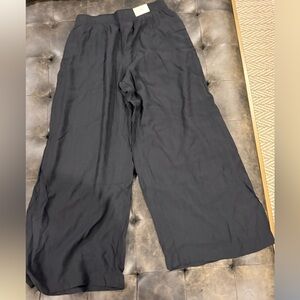 Black Wide Leg Women's Pants